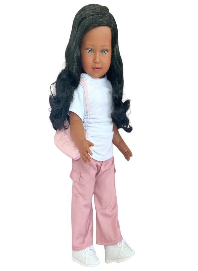 MBD Kennedy and Friends Complete Outfits for 18 Inch Fashion Girl Dolls- 18 Inch Doll Clothes That Fits All 18 Inch Dolls (Pink Casual Set) - Image 1